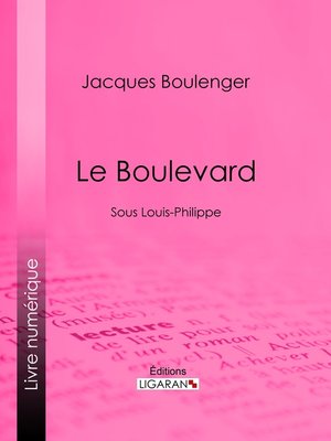 cover image of Le Boulevard
